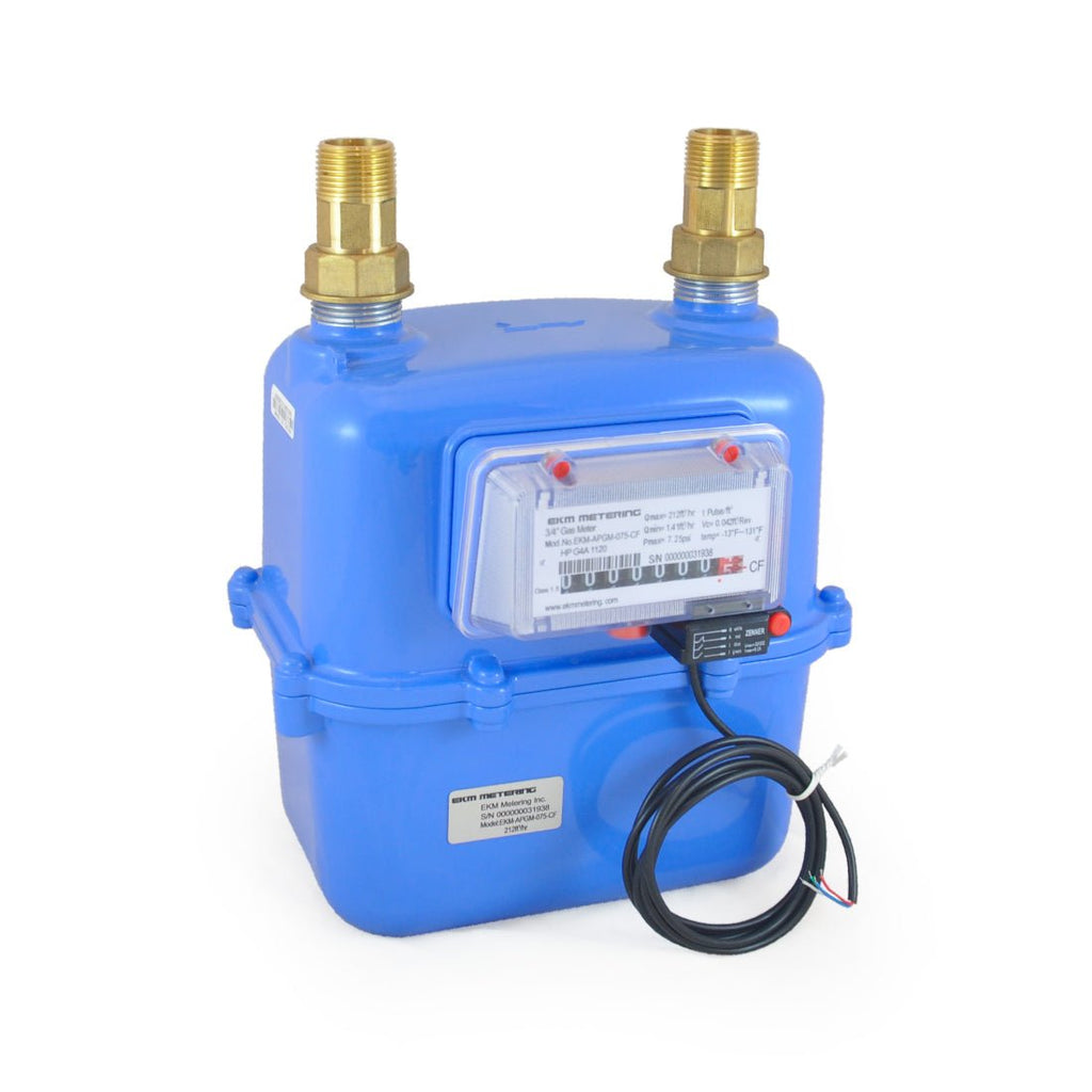 3/4 Inch Pulse Output Gas Meter - Aluminum, Cold Temperature - APGM-075-CF - EKM Metering Inc.