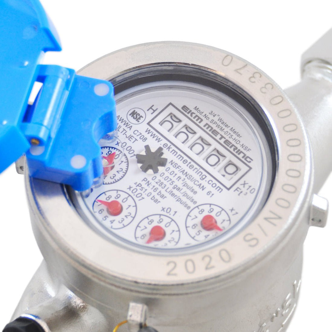 3/4 Inch Water Meter Stainless Steel, NSF 61, High Definition, Pulse