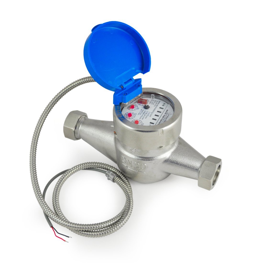 3/4 BSP DN20 contador de agua fría Individual Jet flujo contador comprobar