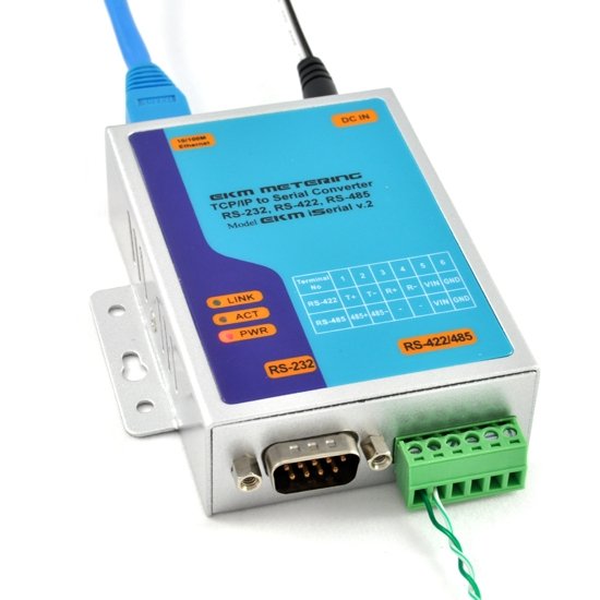 EKM iSerial v.2 TCP/IP Ethernet to RS-485 Serial Converter - EKM Metering Inc.