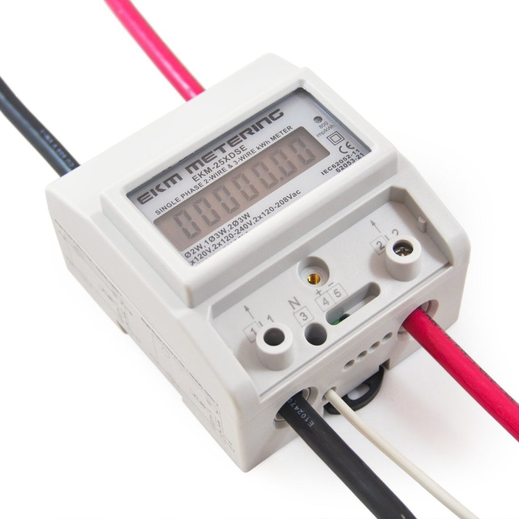 Single Phase, Pass-Through kWh Meter, 2 or 3-Wire, 120V up to 120/240V, 100A, 60Hz, EKM-25XDSE - EKM Metering Inc.