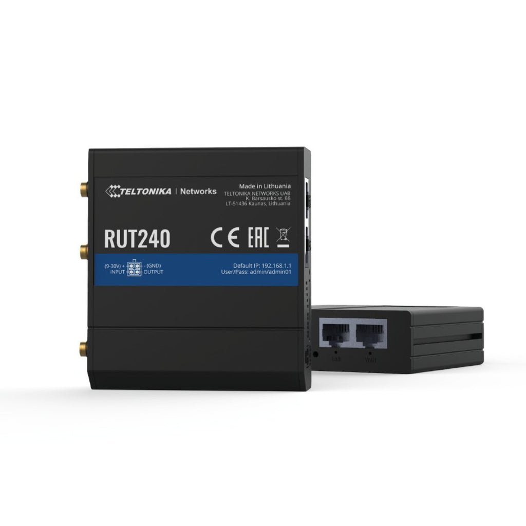 Teltonika RUT240 Cellular Router With Prepaid Two Year LTE Unlimited Data  Plan (U.S. Only)