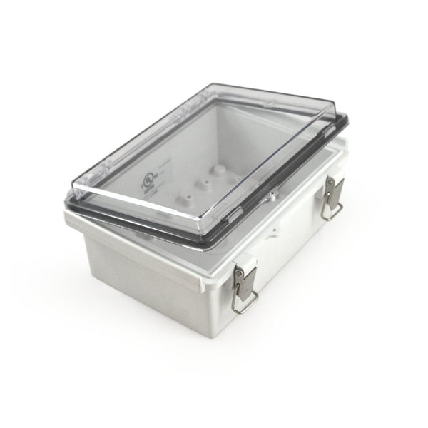 Watertight Enclosure with Hinged and Latching Lid - UL Listed - 5.32” x 7.28” x 3.35" - EKM Metering Inc.